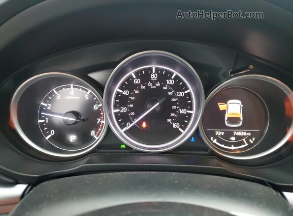 JM3KFBCM9K0509628 2019 MAZDA CX-5 White Widok zestawu wskaźników