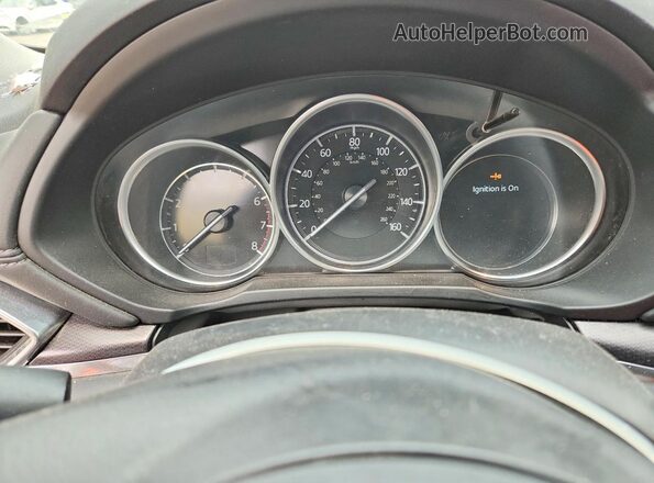 JM3KFBCM9M0395021 2021 MAZDA CX-5 Gray Widok zestawu wskaźników