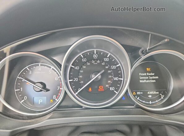 JM3KFBCM9N0565914 2022 MAZDA CX-5 Charcoal Вид щитка приладів