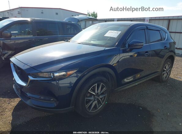 JM3KFBCMXJ0381916 2018 MAZDA CX-5 Blue Передня ліва чверть