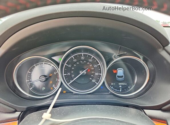 JM3KFBCMXM0437289 2021 MAZDA CX-5 Blue Widok zestawu wskaźników