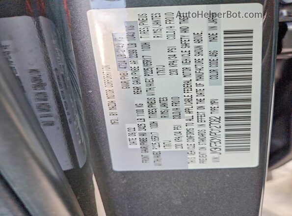 JM3KFBCMXP0127082 2023 MAZDA CX-5 Gray VIN կոդի պիտակի տեսք