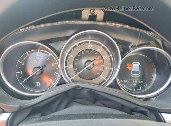 JM3KFBCMXP0252745 2023 MAZDA CX-5 Blue Instrument cluster view