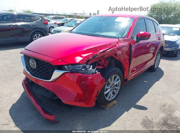 JM3KFBCMXS0694269 2025 MAZDA CX-5 Red Առջևի ձախ երեք քառորդ տեսարան