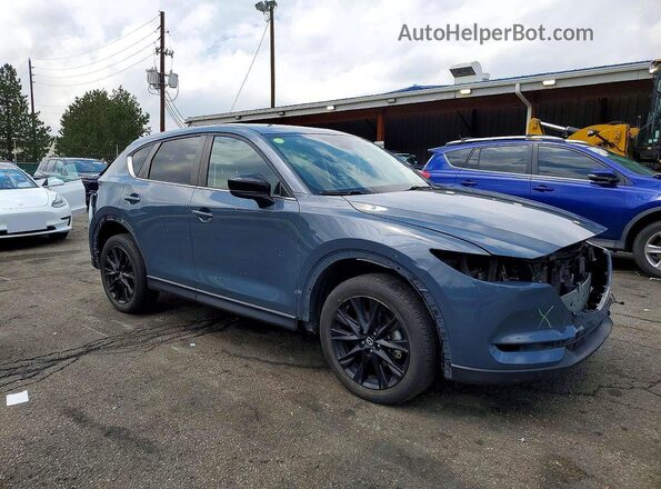 JM3KFBCY2M0382534 2021 MAZDA CX-5 Blue Առջևի աջ