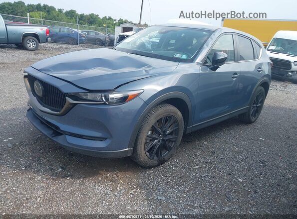 JM3KFBCY8M0493203 2021 MAZDA CX-5 Light Blue Передняя левая четверть
