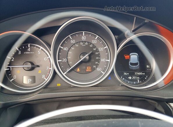JM3KFBDL0H0181322 2017 MAZDA CX-5 Blue Vista del cuadro de instrumentos