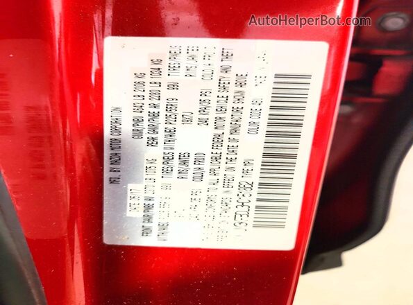 JM3KFBDL3H0151862 2017 MAZDA CX-5 Red Vista de la etiqueta del VIN
