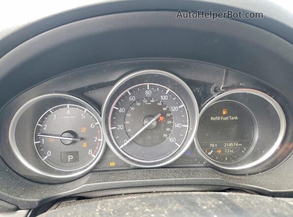 JM3KFBDL6H0112098 2017 MAZDA CX-5 Blue Widok zestawu wskaźników