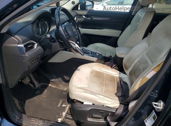 JM3KFBDL6H0112098 2017 MAZDA CX-5 Blue Widok wnętrza z przodu