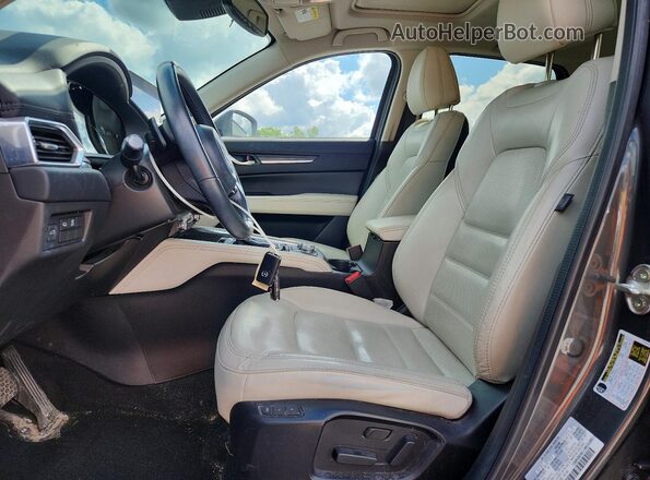 JM3KFBDM2M0414166 2021 MAZDA CX-5 Gray წინა სალონის ხედი