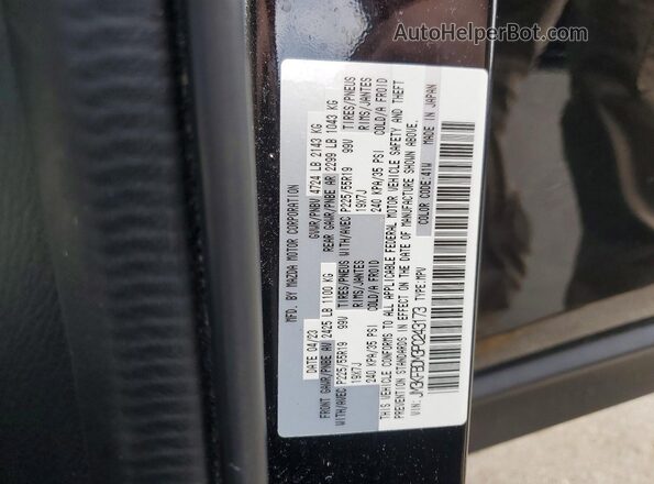 JM3KFBDM3P0243173 2023 MAZDA CX-5 Black VIN კოდის სტიკერის ხედი