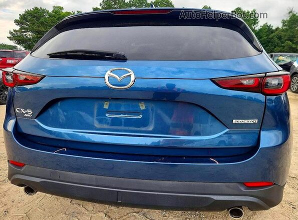 JM3KFBDM5N1568124 2022 MAZDA CX-5 Blue Rear view