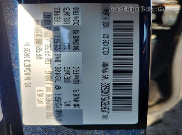 JM3KFBDM6J0405983 2018 MAZDA CX-5 Синий Вид подкапотного пространства