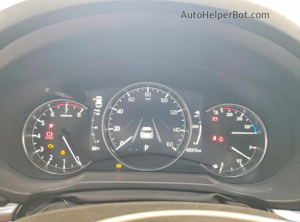 JM3KFBDM8K1631227 2019 MAZDA CX-5 White Vista del cuadro de instrumentos