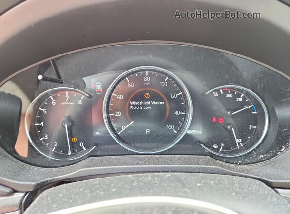 JM3KFBDM8K1693226 2019 MAZDA CX-5 White Vista del cuadro de instrumentos