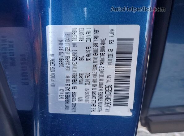 JM3KFBDM8L0792359 2020 MAZDA CX-5 Blue Widok naklejki z numerem VIN