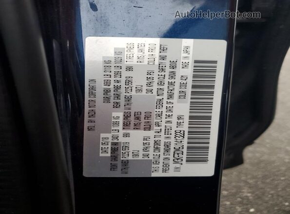 JM3KFBDM9J1413229 2018 MAZDA CX-5 Blue Vista de la etiqueta del VIN