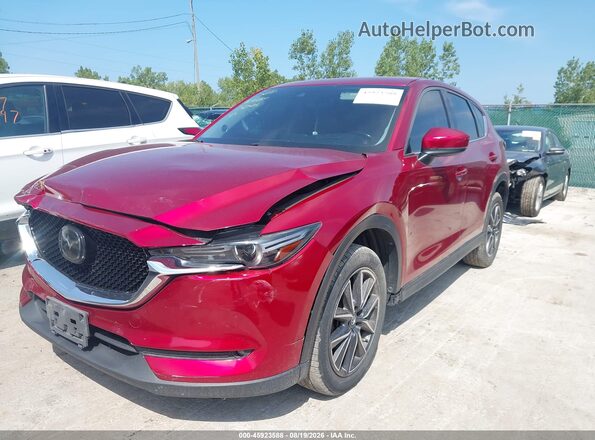 JM3KFBDMXJ0344377 2018 MAZDA CX-5 Red წინა მარცხენა ხედი სამი მეოთხედიდან