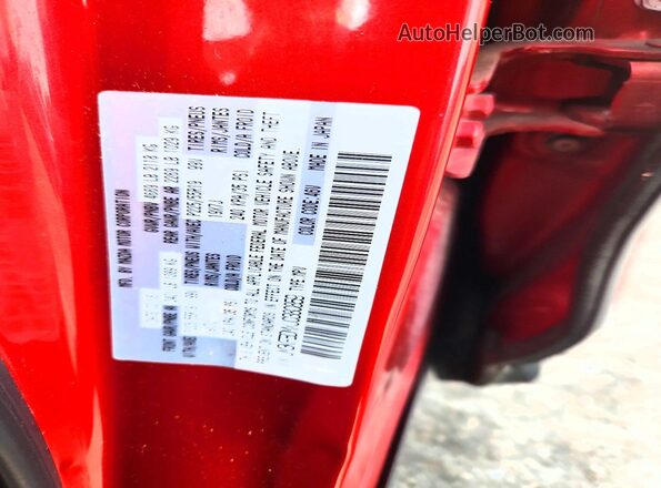 JM3KFBDMXJ0380859 2018 MAZDA CX-5 Red Vista de la etiqueta del VIN