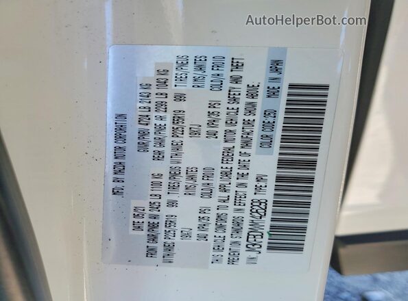 JM3KFBDMXM1426298 2021 MAZDA CX-5 White Widok naklejki z numerem VIN