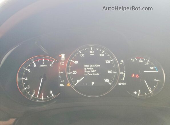 JM3KFBDY8S0608412 2025 MAZDA CX-5 Red Instrument cluster view