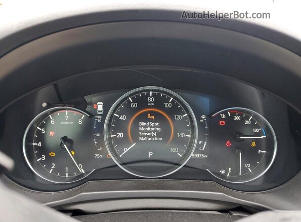 JM3KFBEMXN0526701 2022 MAZDA CX-5 Black Widok zestawu wskaźników