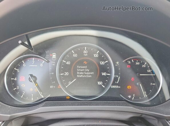 JM3KFBEMXN1544688 2022 MAZDA CX-5 White Вид щитка приладів