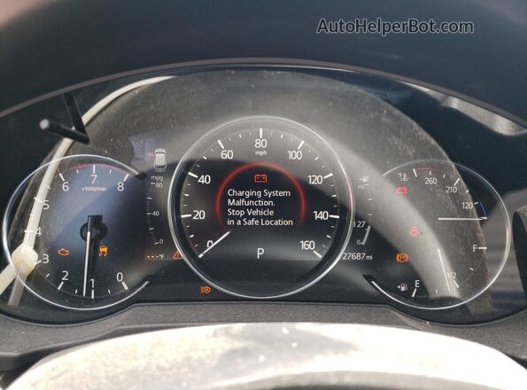 JM3KFBEY3M0399727 2021 MAZDA CX-5 Gray Widok zestawu wskaźników