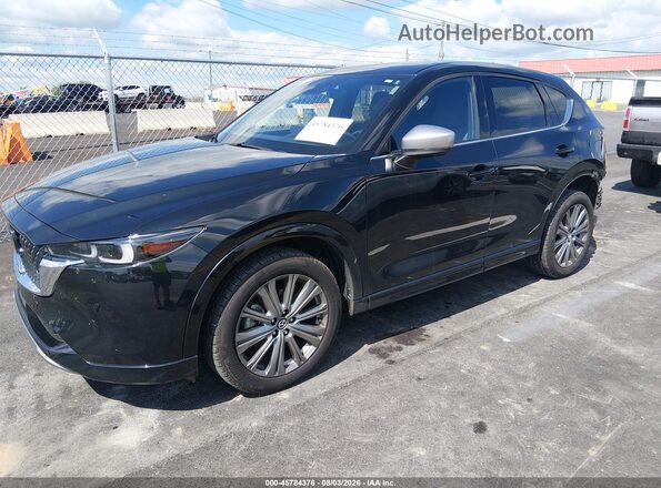 JM3KFBXYXR0365384 2024 MAZDA CX-5 Black წინა მარცხენა ხედი სამი მეოთხედიდან
