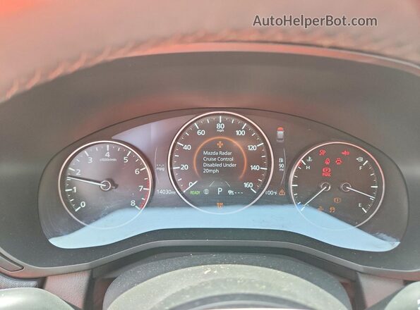 JM3KKAHD3S1255665 2025 MAZDA CX-90 White Instrument cluster view