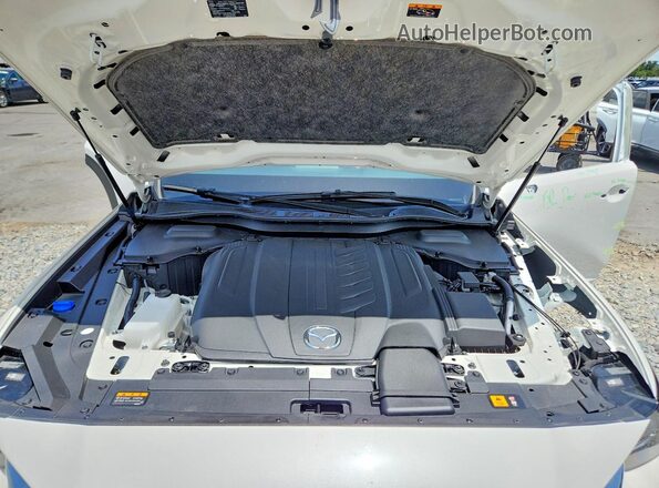 JM3KKAHD3S1255665 2025 MAZDA CX-90 White Engine compartment view