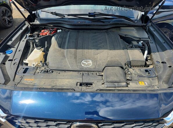 JM3KKAHD5R1124182 2024 MAZDA CX-90 Blue Вид підкапотного простору