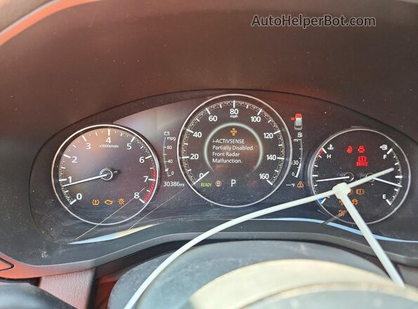 JM3KKAHD5R1144710 2024 MAZDA CX-90 Blue Instrument cluster view