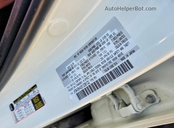 JM3KKBHA2S1236102 2025 MAZDA CX-90 White Widok naklejki z numerem VIN