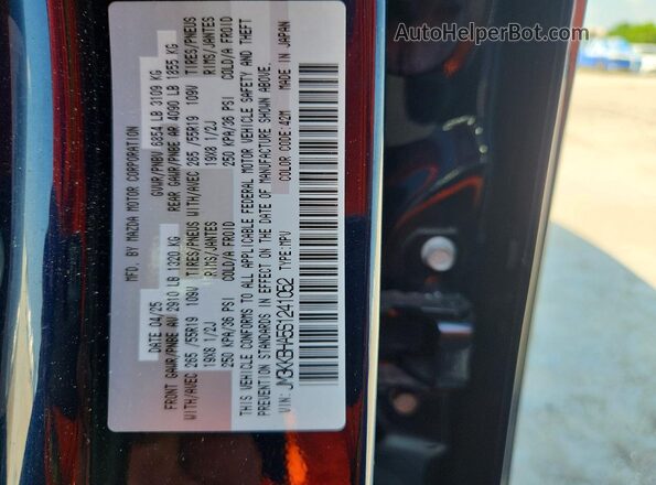JM3KKBHA5S1241052 2025 MAZDA CX-90 Синий Вид наклейки с VIN-кодом