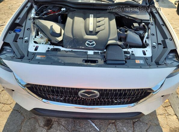 JM3KKBHAXR1157464 2024 MAZDA CX-90 White Widok wnętrza z tyłu