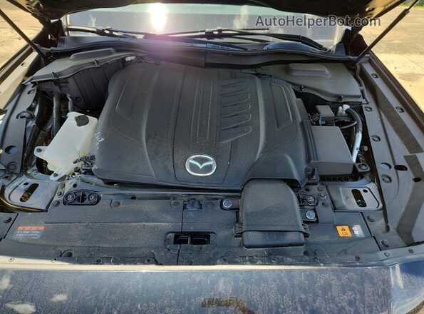 JM3KKBHD1S1240653 2025 MAZDA CX-90 Black ძრავის განყოფილების ხედი