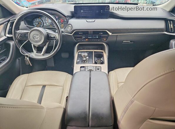 JM3KKBHD6R1185093 2024 MAZDA CX-90 Blue Вид панелі приладів