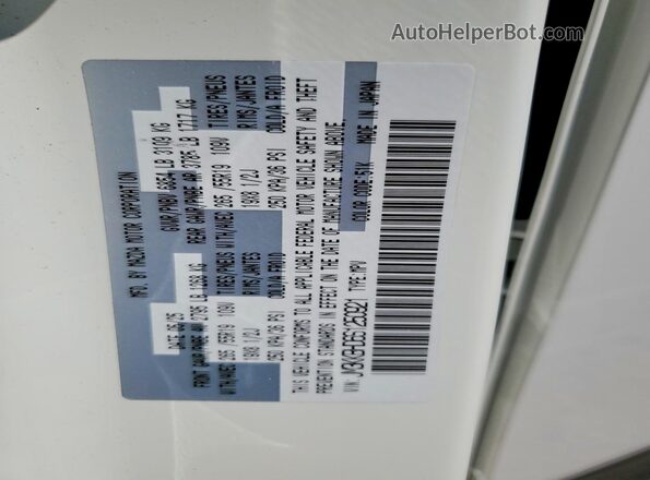 JM3KKBHD6S1250921 2025 MAZDA CX-90 White VIN կոդի պիտակի տեսք