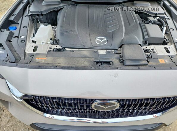 JM3KKBHD8R1182681 2024 MAZDA CX-90 Beige ძრავის განყოფილების ხედი