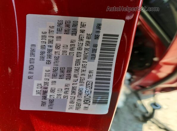 JM3KKCHA3S1220531 2025 MAZDA CX-90 Red Widok naklejki z numerem VIN