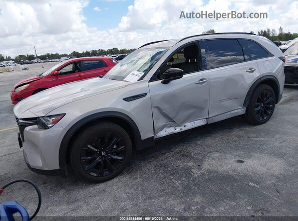 JM3KKCHD4S1230995 2025 MAZDA CX-90 Gray Vista tres cuartos delantera izquierda