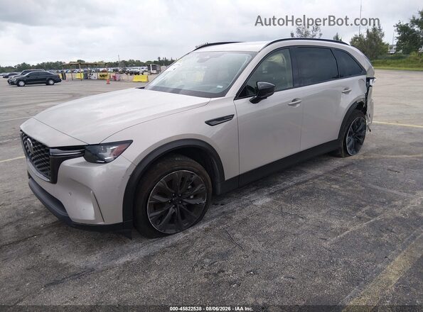 JM3KKCHD8T1354253 2026 MAZDA CX-90 Beige წინა მარცხენა ხედი სამი მეოთხედიდან