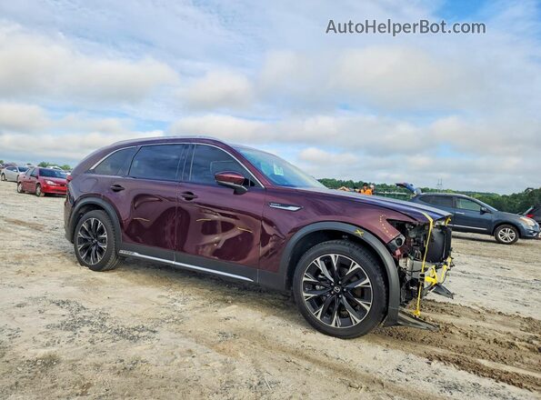 JM3KKDHA3R1108621 2024 MAZDA CX-90 Burgundy Передня права чверть