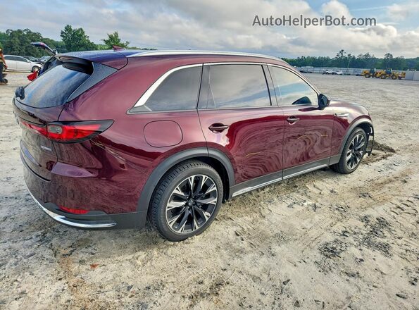 JM3KKDHA3R1108621 2024 MAZDA CX-90 Burgundy Задня права чверть