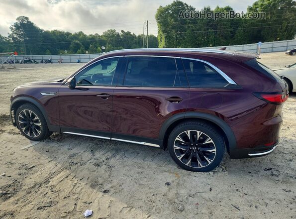 JM3KKDHA3R1108621 2024 MAZDA CX-90 Burgundy Задня ліва чверть