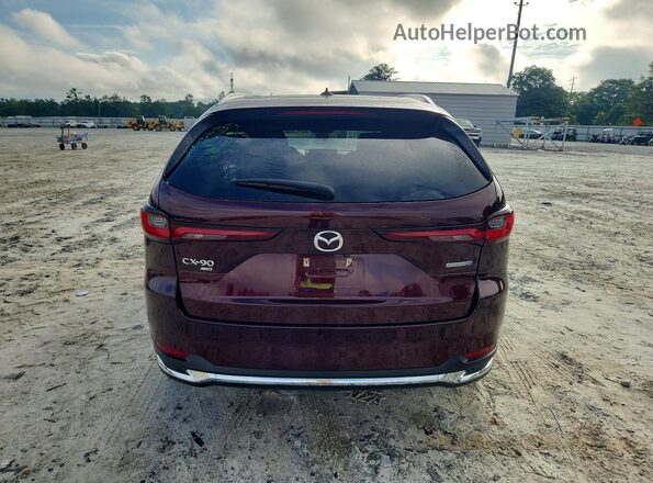 JM3KKDHA3R1108621 2024 MAZDA CX-90 Burgundy Вид ззаду