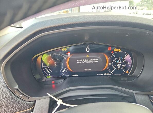 JM3KKDHA3R1108621 2024 MAZDA CX-90 Burgundy Вид щитка приладів
