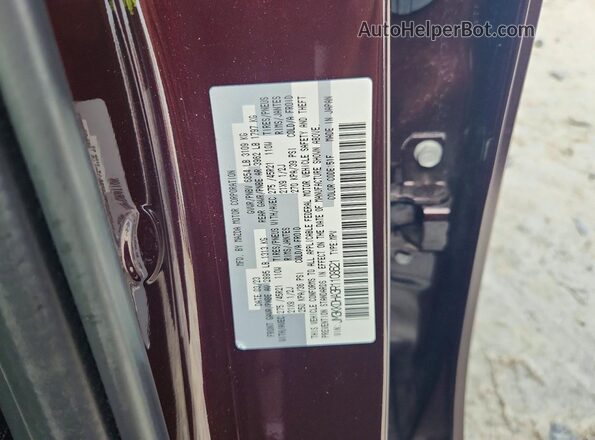 JM3KKDHA3R1108621 2024 MAZDA CX-90 Burgundy Вид наклейки з VIN-кодом